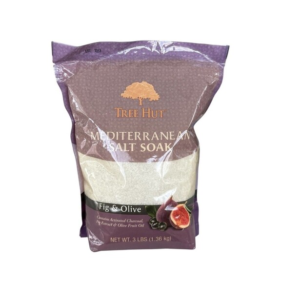 Tree Hut Mediterranean Salt Soak Fig & Olive Extract 3Ibs New - Picture 1 of 2